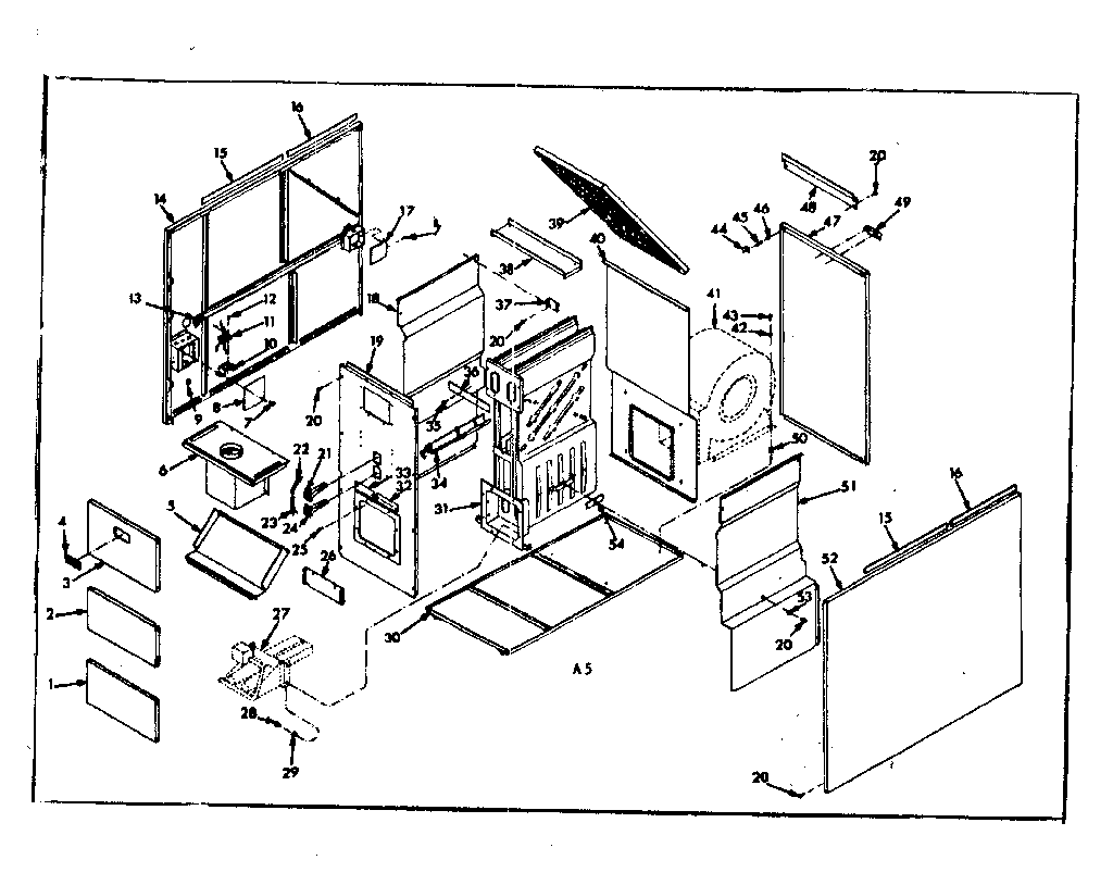 Kenmore 86776281 furnace assemblies diagram