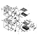 Kenmore 1066679861 freezer section parts diagram