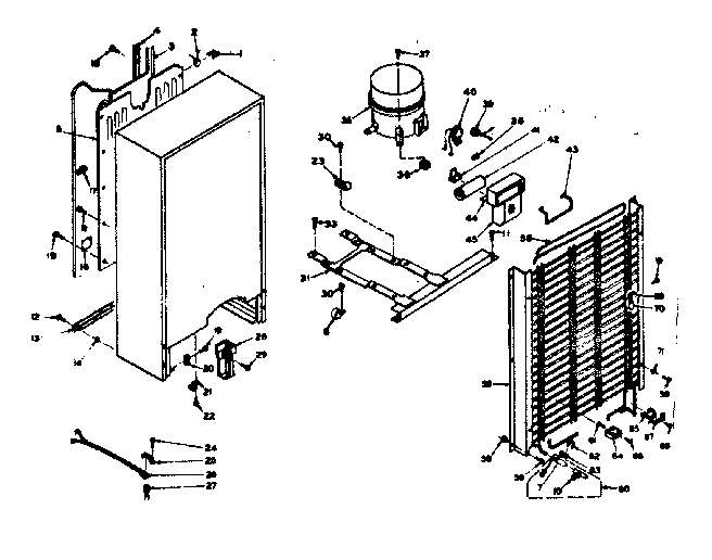 Kenmore 106627464 unit parts diagram