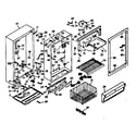 Kenmore 106628150 cabinet parts diagram