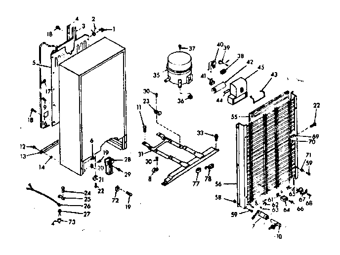 Kenmore 106628450 unit parts diagram