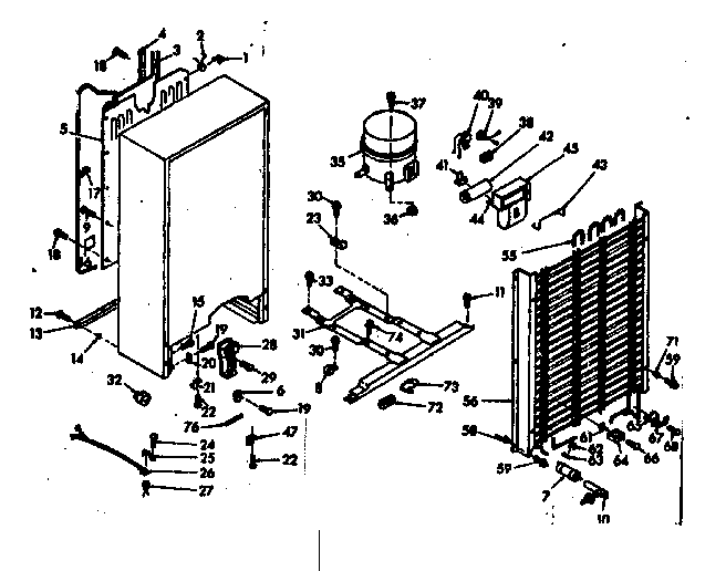Kenmore 106628530 unit parts diagram