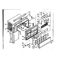 Kenmore 10668210 cabinet parts diagram