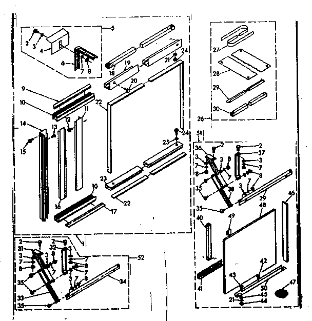Kenmore 10668210 accessory kit parts diagram