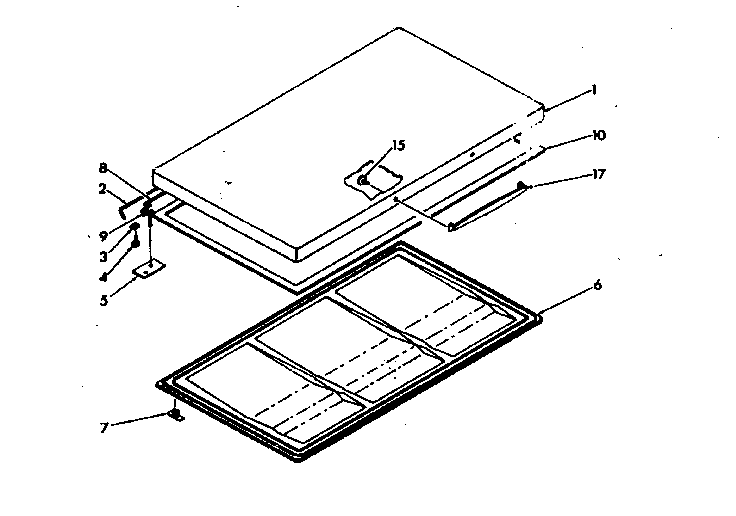 Kenmore 198617200 door diagram