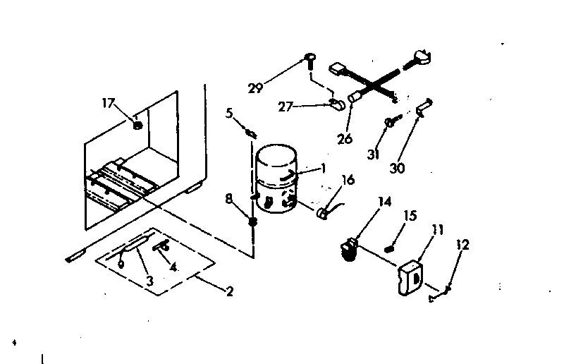 Kenmore 198617200 unit parts diagram