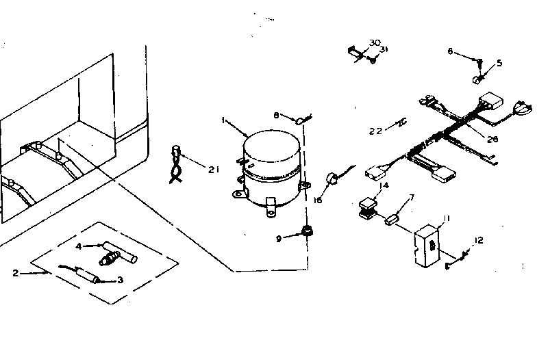 Kenmore 198617550 unit parts diagram