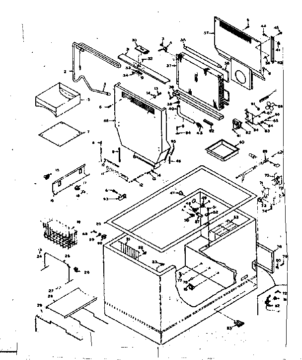 Kenmore 198617690 cabinet parts diagram