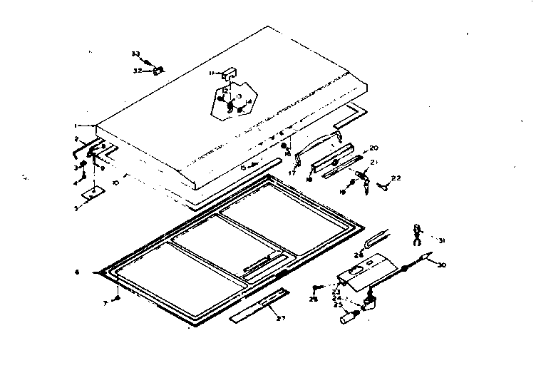 Kenmore 198617690 door parts diagram