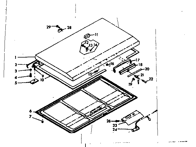 Kenmore 618420 door diagram