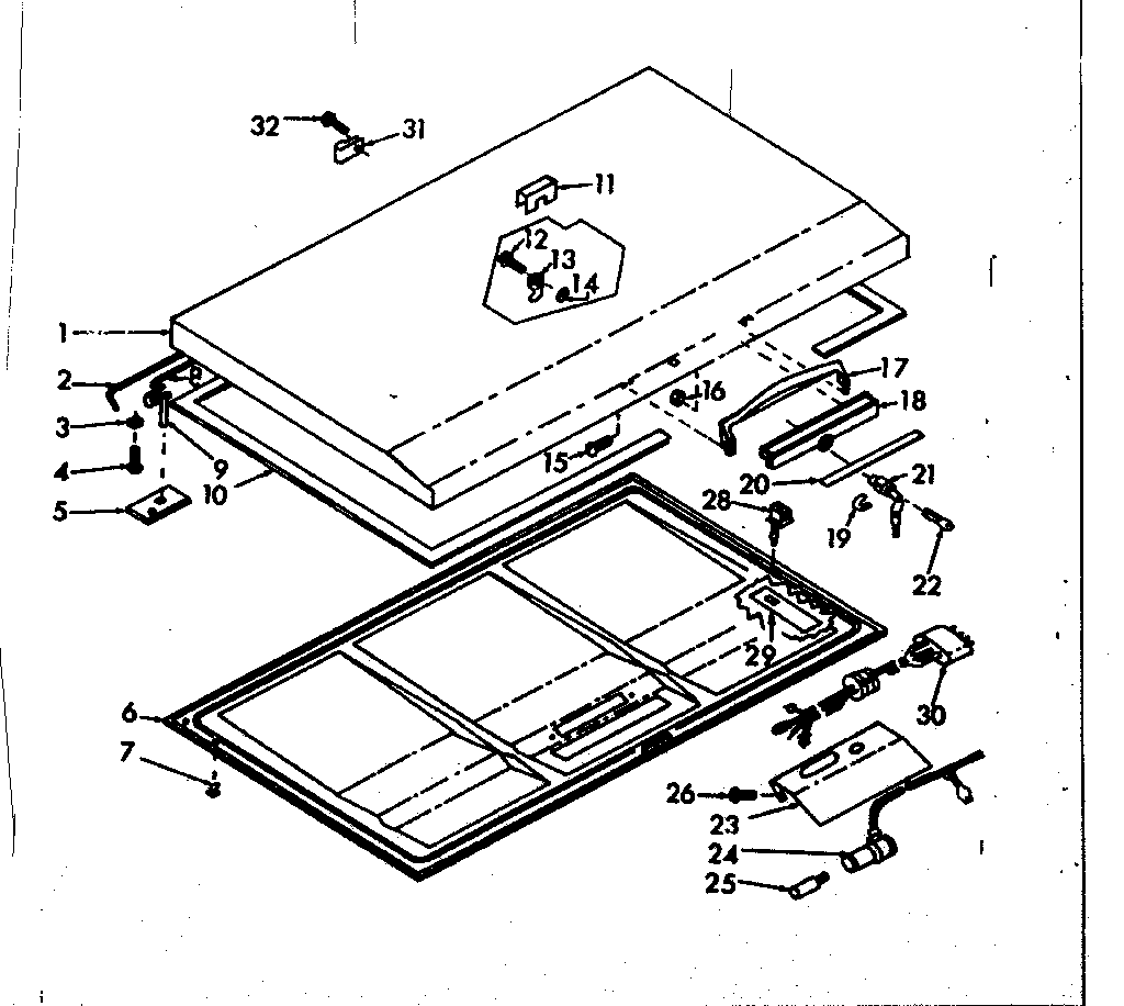 Kenmore 198618540 door diagram
