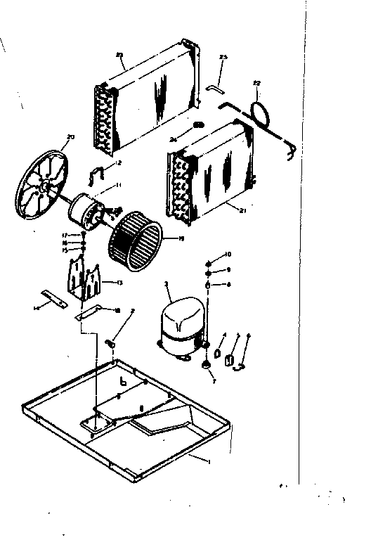 Kenmore 25366540 refrigeration system & air handling parts diagram