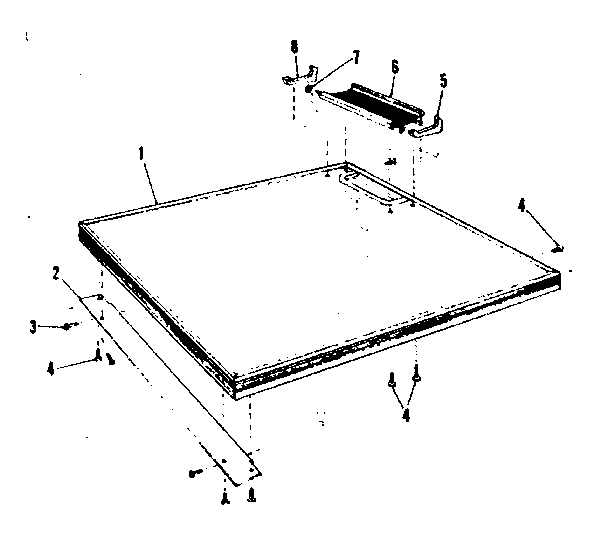 Kenmore 58771091 top diagram