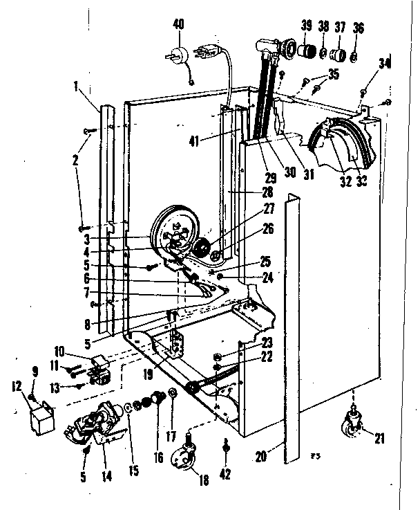Kenmore 58771091 frame diagram