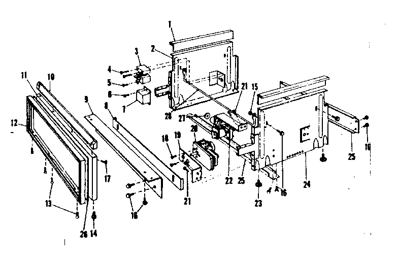 Kenmore 58771220 frame details diagram