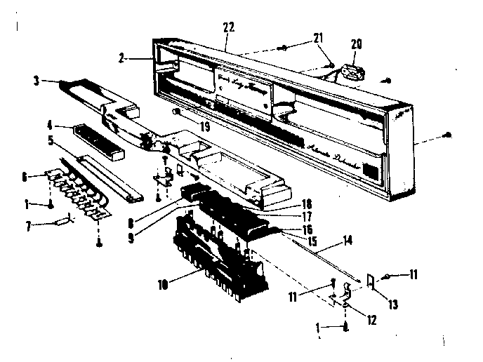 Kenmore 58771220 console details diagram