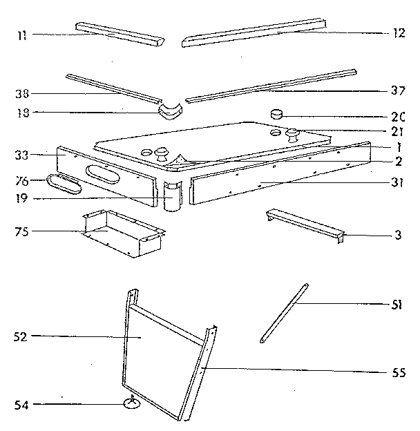 Sears 85425345-1 unit parts diagram