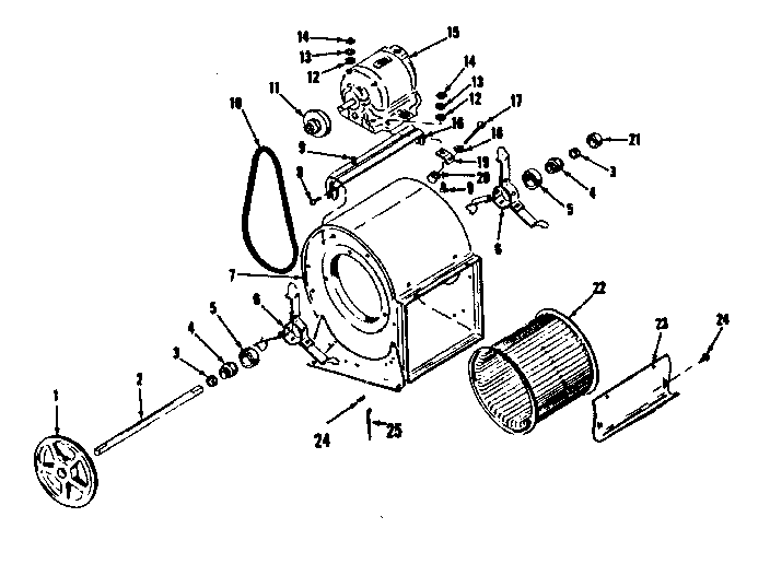 Kenmore 8676442 h-q blower assembly diagram