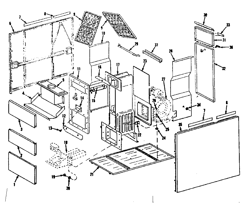 Kenmore 8676442 cabinet diagram