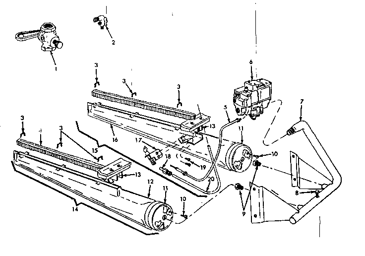 Kenmore 86764451 burner & manifold assembly diagram