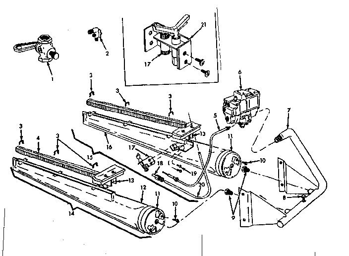Kenmore 8676453 burner & manifold assembly diagram