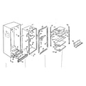 Kenmore 7576227150 cabinet diagram