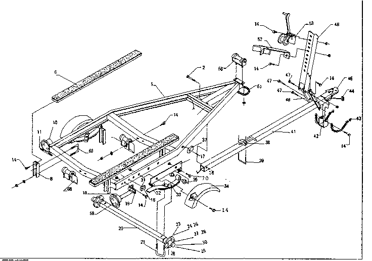 Sears 371619750 boat trailer diagram