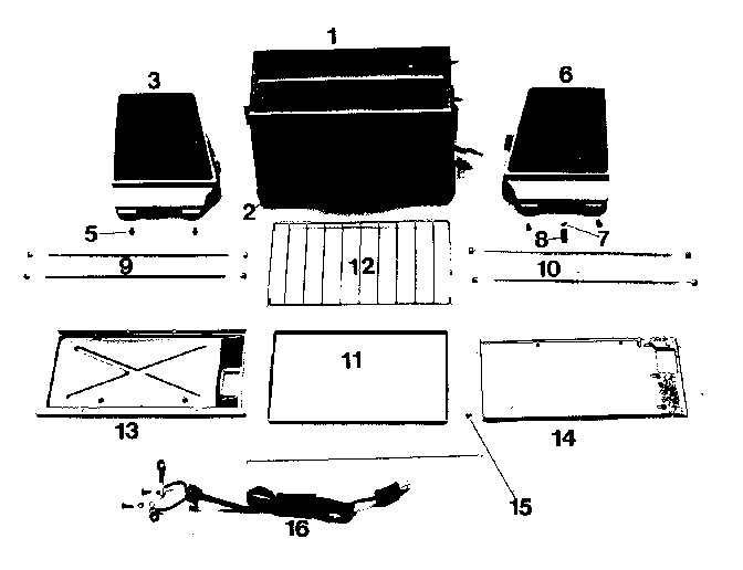 Kenmore 360632600 replacement parts diagram