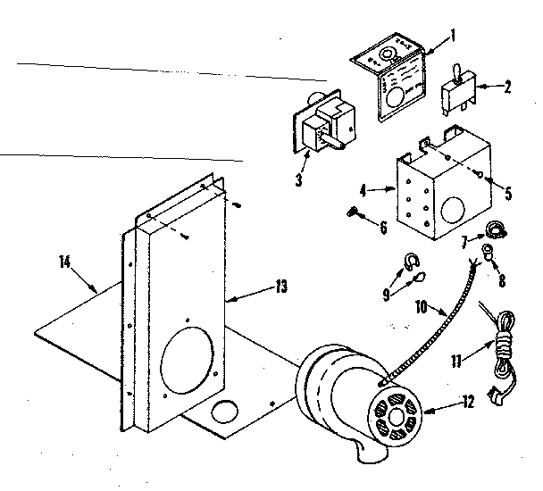 Kenmore 143840521 functional replacement parts diagram