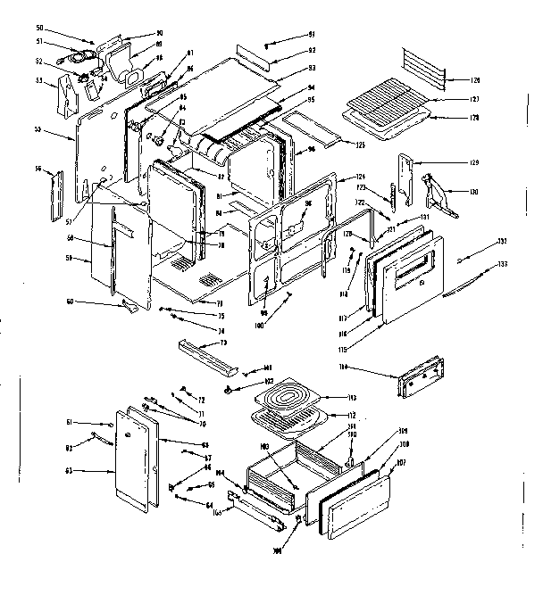 Kenmore 1197686860 body section diagram