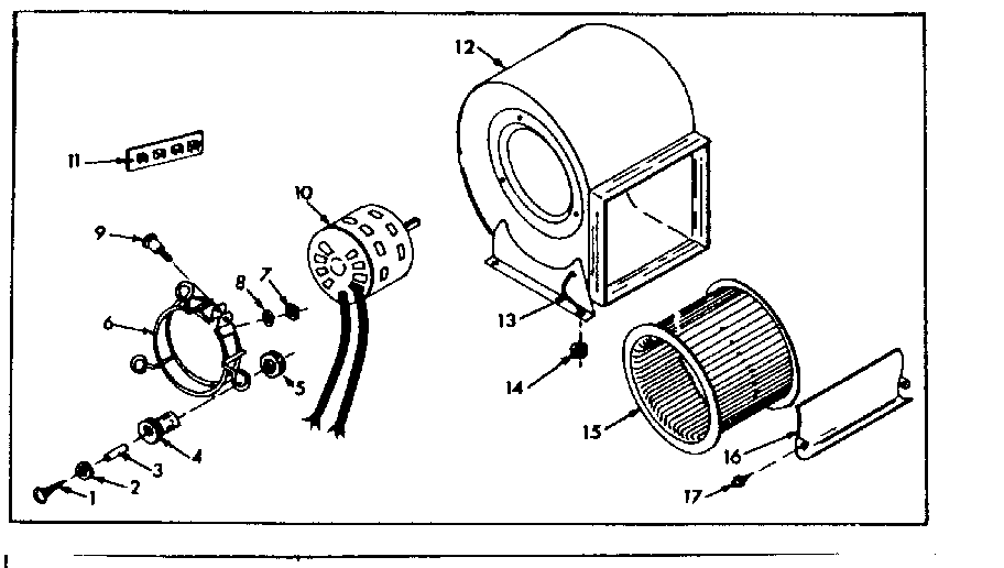 Kenmore 86774871 optional blower assembly diagram