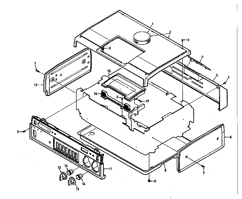 LXI 56453055050 cabinet and chassis diagram