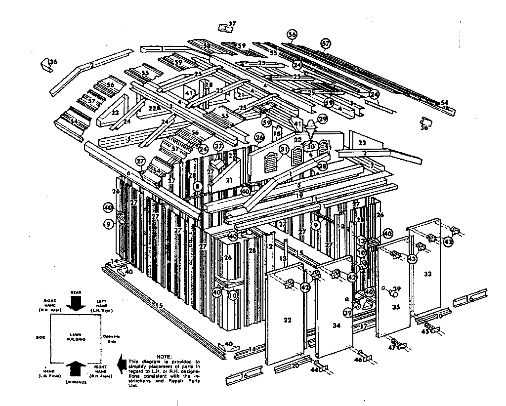 Sears 696600821 replacement parts diagram