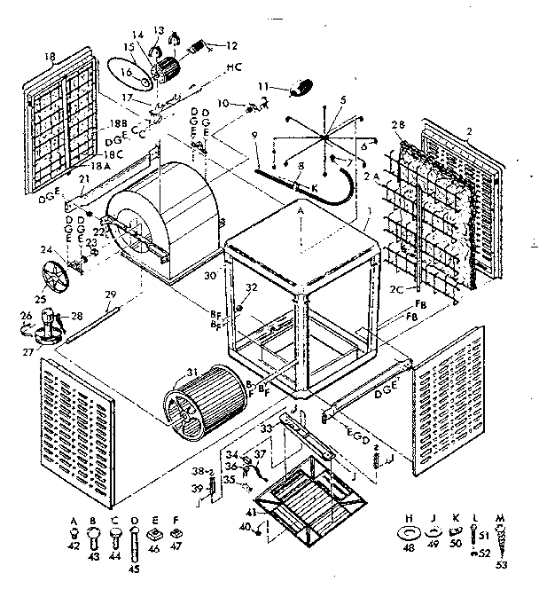 Kenmore 56561380 functional replacement parts diagram