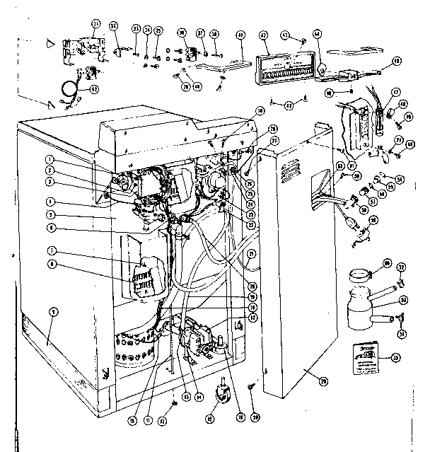 Kenmore 58765510 frame & tub details diagram
