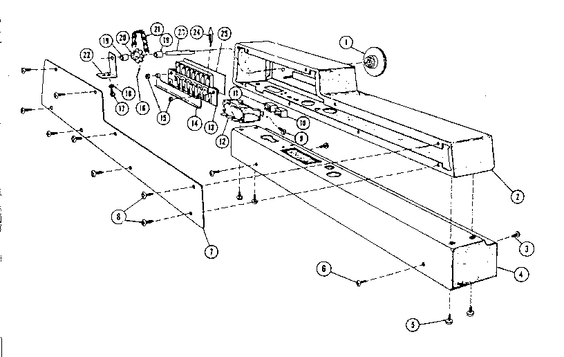 Kenmore 58765510 console details diagram