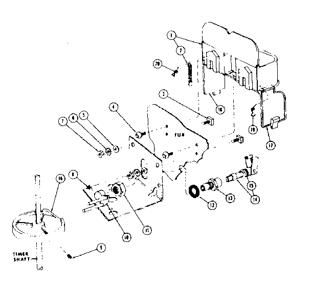 Kenmore 58765500 detergent cup details diagram