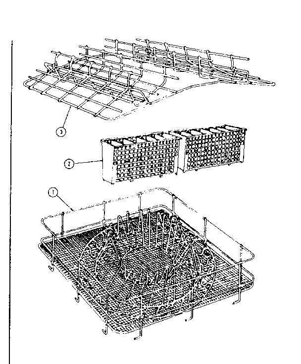 Kenmore 58765500 rack assemblies diagram