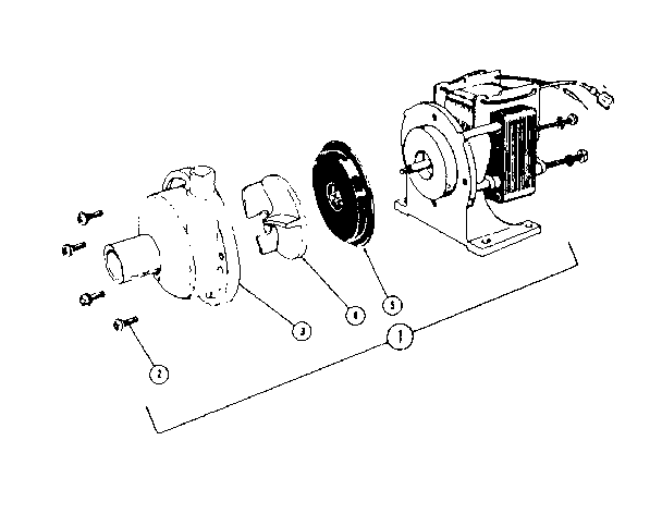 Sears 58764450 pump and motor assembly diagram