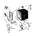 Kenmore 58764731 tub and heater assembly diagram
