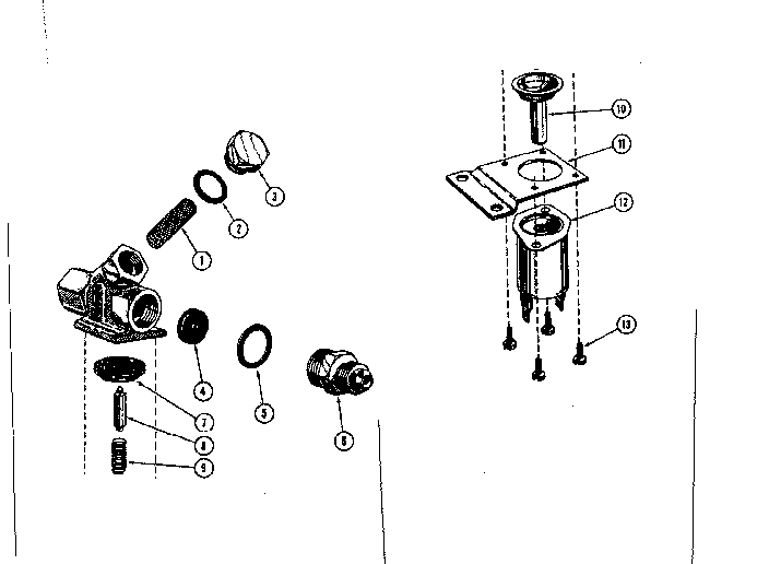 Kenmore 58764700 water inlet valve assembly diagram
