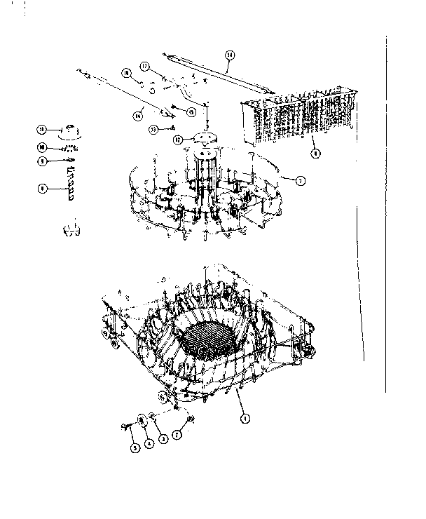 Kenmore 58764820 rack assemblies for model 587.64830 diagram