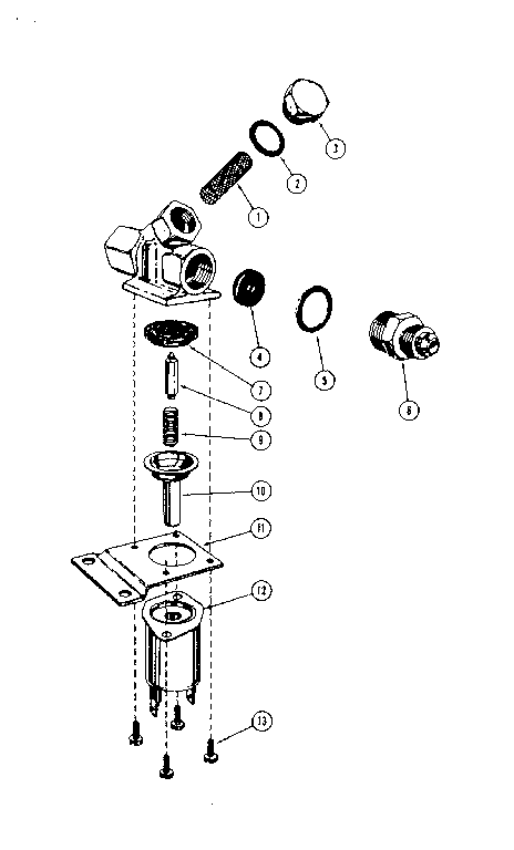Kenmore 58764820 water inlet valve diagram