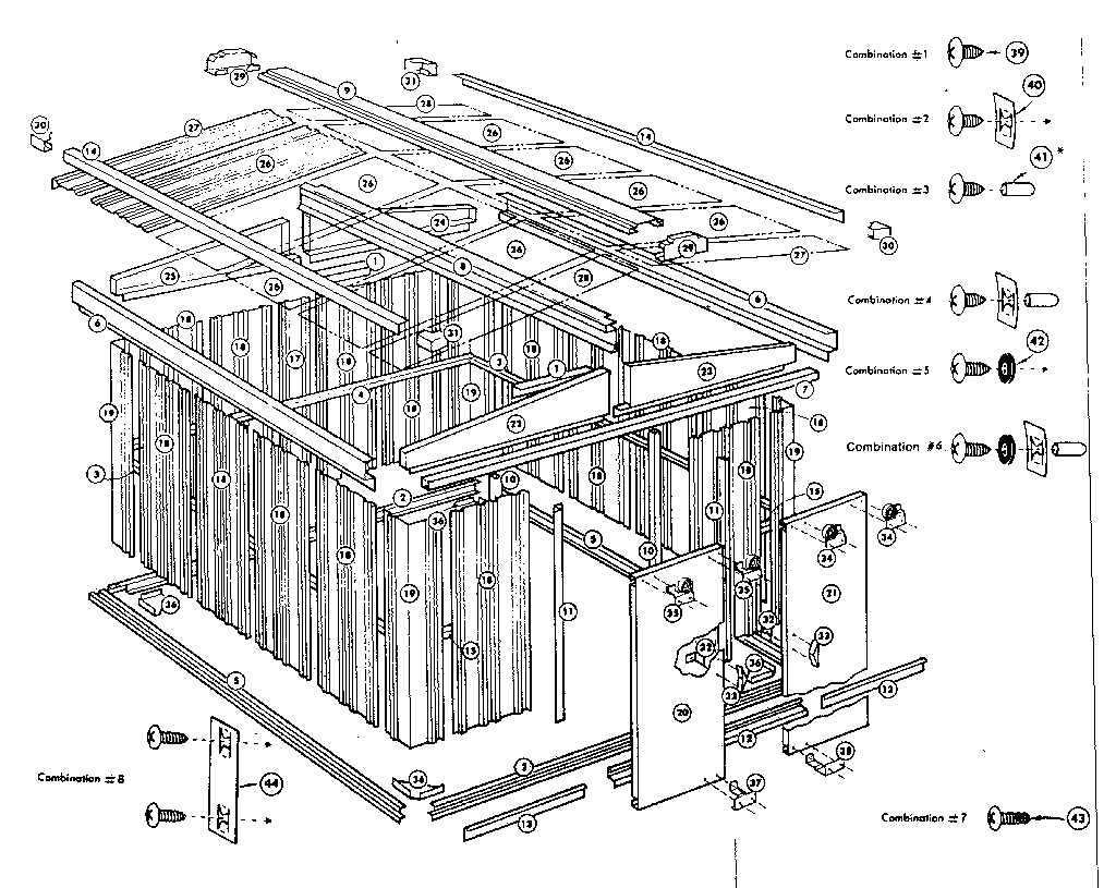 Sears 69660157 replacement parts diagram