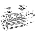 Kenmore 1037805004 main top diagram