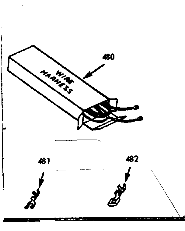 Kenmore 1037747140 wire harnesses and components diagram