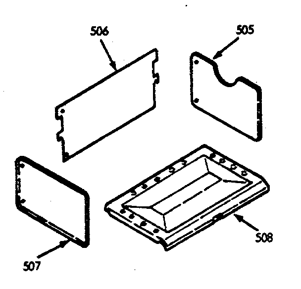 Kenmore 1037747140 optional rotisserie kit no. 8007110 diagram