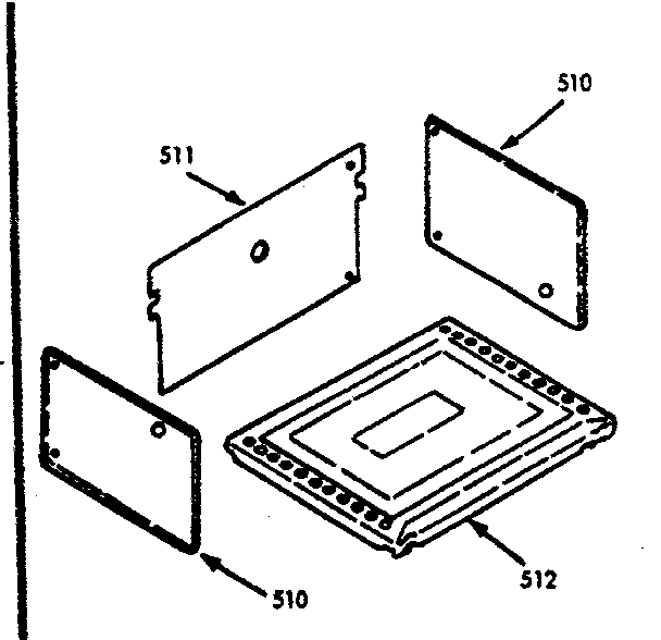 Kenmore 1037747140 kit no. 8027120 (lower oven) diagram