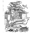 Kenmore 1037806605 upper oven section diagram