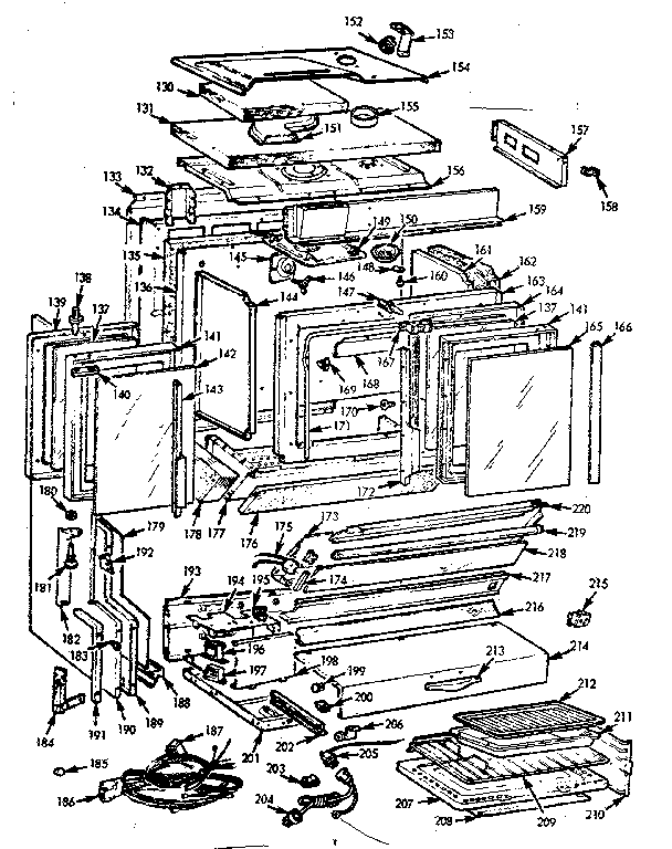 Kenmore 1037845400 body section diagram